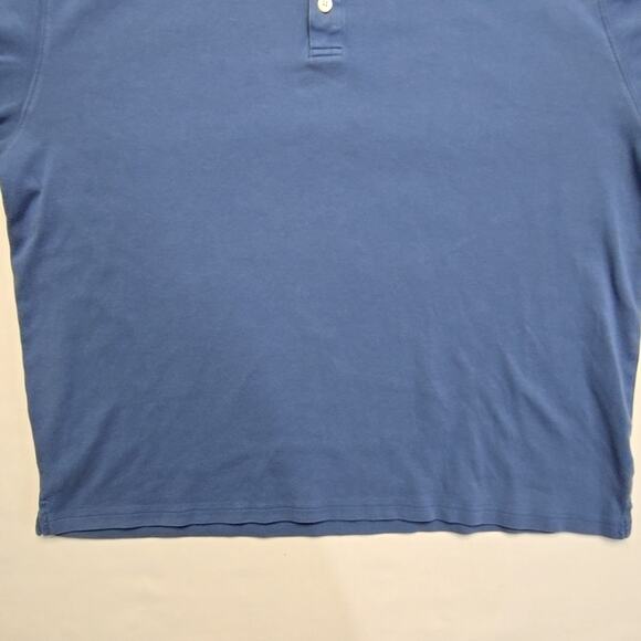 Vintage Van Heusen Classic Polo Shirt XL Blue Short Sleeve Casual Shirt 2000s - Picture 3 of 9